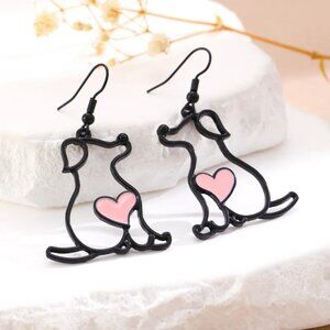 3/$35 NEW Cute Dog Swimming Drop Earrings